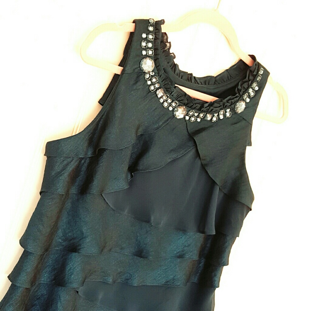 Royal Blue Tiered Midi Dress by S.I.Fashions